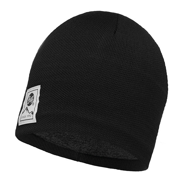 Buff  KNITTED E POLAR HAT SOLID BLACK